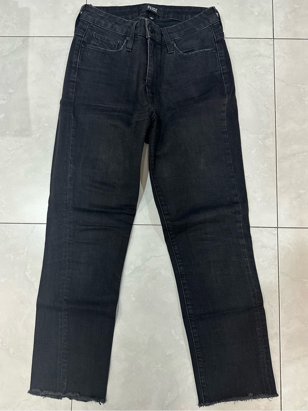 PAIGE Hoxton Straight Ankle Jeans in Riot